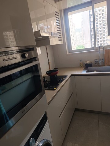 Kitchen in 2 BHK Apartment at Nahar Amrit Shakti, Chandivali – for Rent