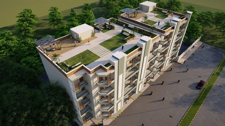 Exterior View, vihaan-wisteria 2 Bedroom 1100 Sq.Ft. Builder Floor In Sector 1 Greater Noida Greater Noida 8322748