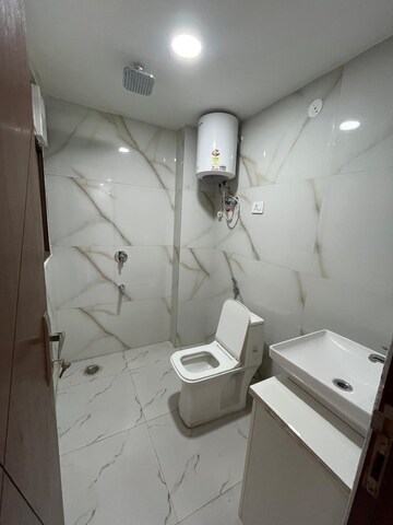 Bathroom in 1 BHK Builder Floor at Chattarpur – for Rent