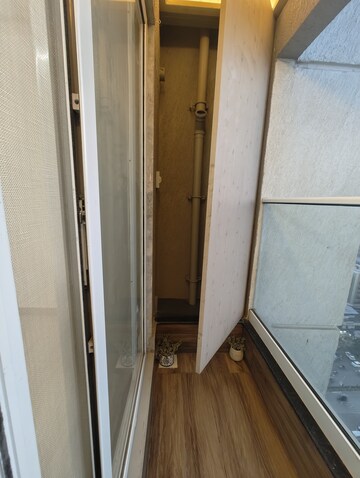 Building Lobby in 1 BHK Apartment at Ashar Axis, Majiwada – for Rent