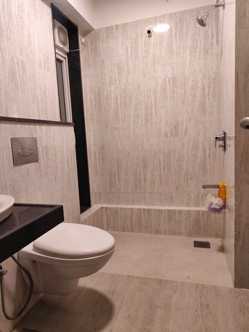 Bathroom in 2 BHK Apartment at Sheth Avalon Phase 2, Majiwada – for Rent