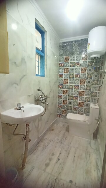 Bathroom in 2 BHK Builder Floor at Malviya Nagar – for Rent