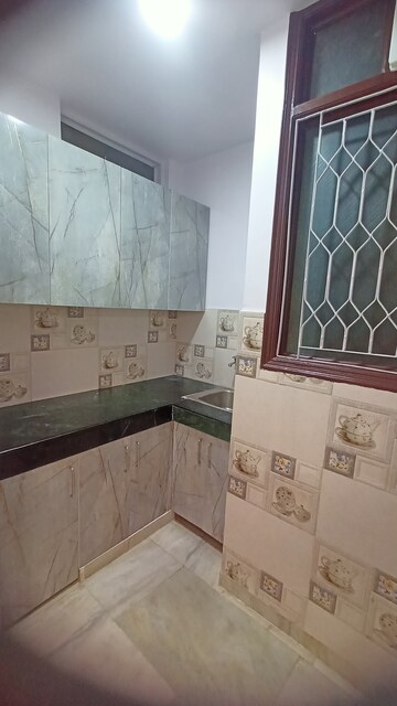 Kitchen in 1 BHK Builder Floor at Malviya Nagar – for Rent