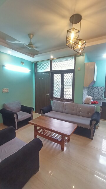 Living Room in 1 BHK Builder Floor at Malviya Nagar – for Rent