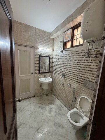 Bathroom in 3 BHK Builder Floor at Malviya Nagar – for Rent