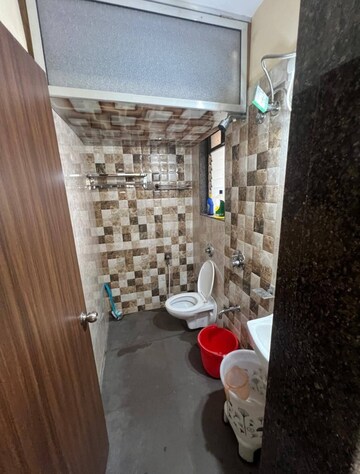 Bathroom in 1 BHK Apartment at Right Aabiel Avenue, Malad West – for Rent