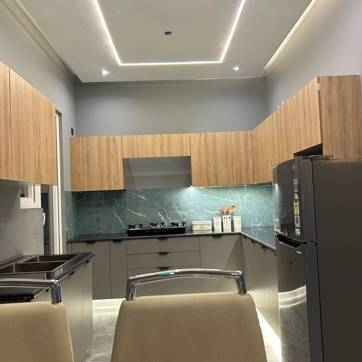 Kitchen, t-and-t-digitown-phase-1 3 Bedroom 1940 Sq.Ft. Apartment In Kharkhari Ghaziabad 8323631