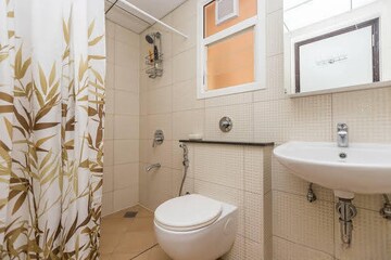 Bathroom in 3 BHK Apartment at Sobha City Mykonos, Thanisandra Main Road – for Rent