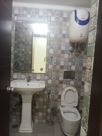Bathroom in 3 BHK Apartment at Vasant Kunj – for Rent