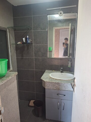 Bathroom in 3 BHK Apartment at Ramprastha City The Edge Towers, Sector 37d – for Rent