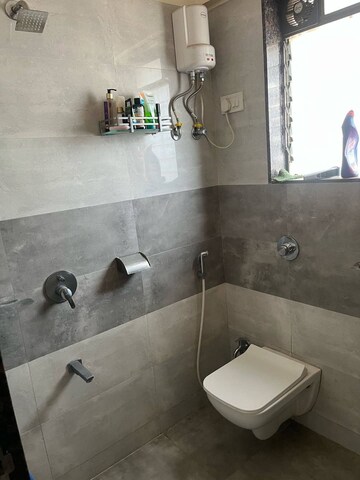 Bathroom in 1 BHK Apartment at Majesty Olympus Towers, Vasai East – for Sale