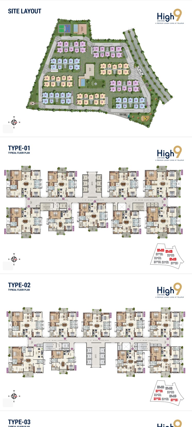 Master Plan, anvita-high-9 3 Bedroom 1965 Sq.Ft. Apartment In Kollur Hyderabad 8325426