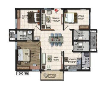 3 BHK Apartment For Rent in Sumadhura Acropolis, Gachibowli