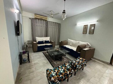 Living Room in 2 BHK Apartment at Ansal Sushant Apartments, Sushant Lok I – for Rent