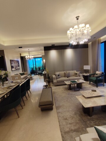Living Room in 4 BHK Apartment at 4S The Aurrum, Sector 59 – for Sale