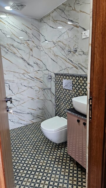 Bathroom in 3 BHK Apartment at Sector 3 Dwarka – for Rent