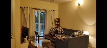 Living Room in 2.5 BHK Apartment at Mantri Lithos, Thanisandra – for Rent
