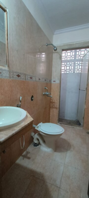 Bathroom in 2 BHK Apartment at Hill Palace CHS Ltd, Pokhran Road No 1 – for Rent