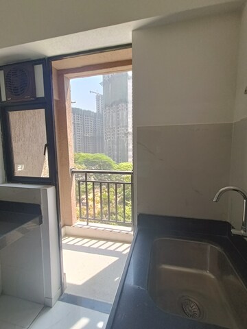 Balcony in 1.5 BHK Apartment at Runwal Gardens, Dombivli East – for Rent