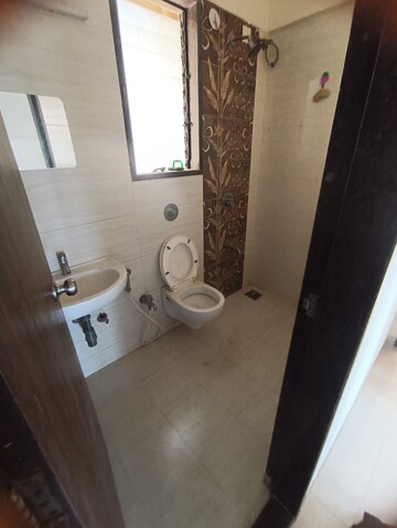 Bathroom in 1 BHK Apartment at Bali Residency, Malad West – for Rent