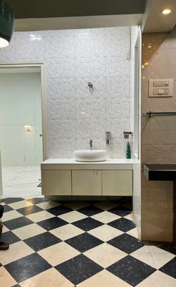 Bathroom in 2 BHK Apartment at Asha Nagar CHS, Mulund West – for Rent