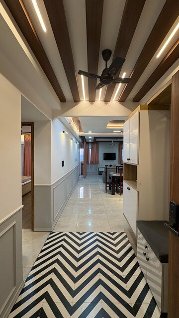 Building Lobby in 4 BHK Apartment at Chandra Panorama, Sushant Golf City – for Rent