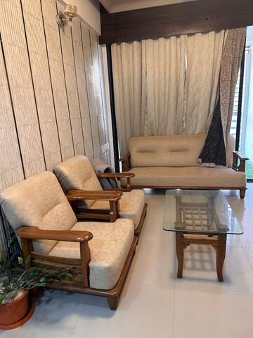 Living Room in 2 BHK Apartment at Kudasan – for Rent