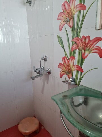 Bathroom in 1 RK Apartment at Suryoday CHS Goregoan, Goregaon East – for Rent