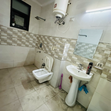 Bathroom in 3 BHK Builder Floor at Saket – for Rent
