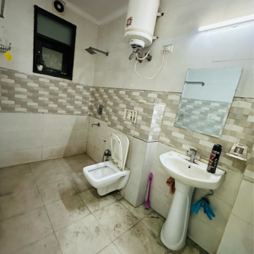 Bathroom in 3 BHK Builder Floor at Saket – for Rent