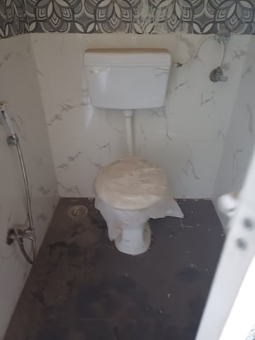 Bathroom in 1 RK Apartment at Kopar Khairane – for Rent