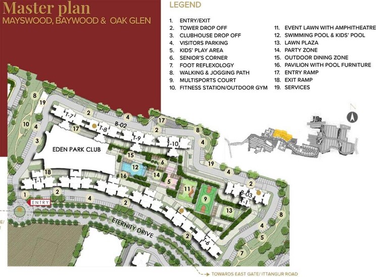 Master Plan, eden-park-at-the-prestige-city 2 Bedroom 981 Sq.Ft. Apartment In Sarjapur Road Bangalore 8329518