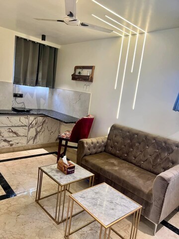 Living Room in 1 RK Builder Floor at Sector 1 – for Rent