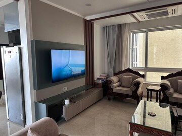 Living Room in 3 BHK Apartment at My Home Bhooja, Hi Tech City – for Rent