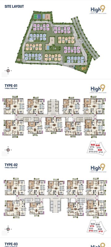 Master Plan in 3 BHK Apartment at Anvita High 9, Kollur – for Sale