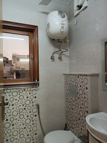 Bathroom in 2 BHK Builder Floor at Lajpat Nagar – for Rent