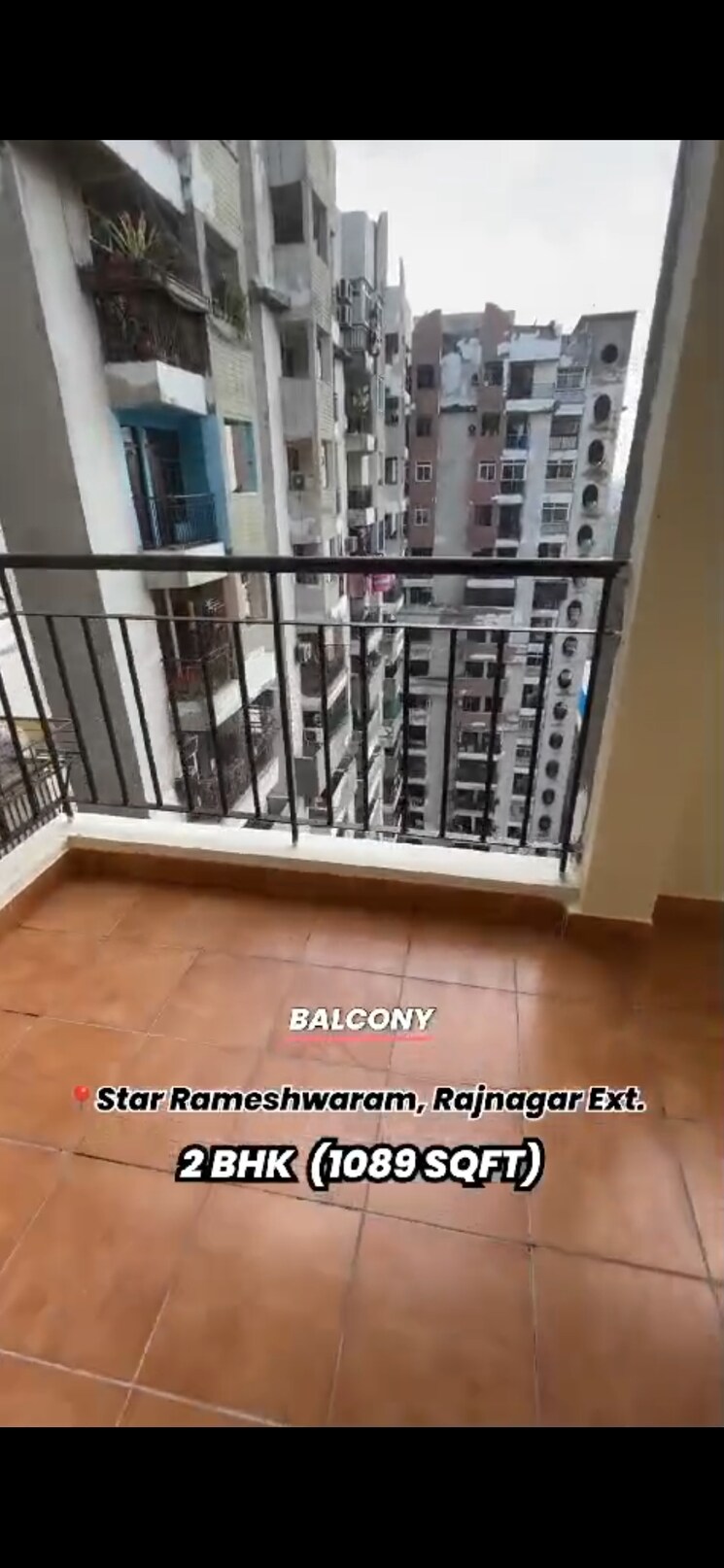 Balcony, star-rameshwaram 2 Bedroom 1089 Sq.Ft. Apartment In Raj Nagar Extension Ghaziabad 8330012