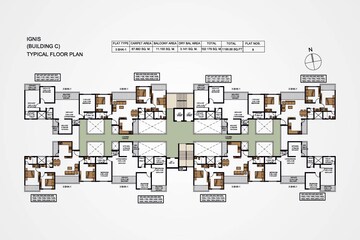 Floor Plan in 2 BHK Apartment at Tathawade – for Sale