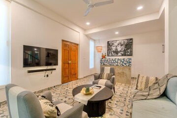 Living Room in 2 BHK Villa at Siolim – for Rent
