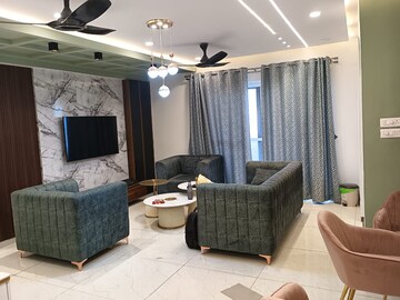 Living Room in 3 BHK Apartment at Elemental Earthwoods, Kokapet – for Rent