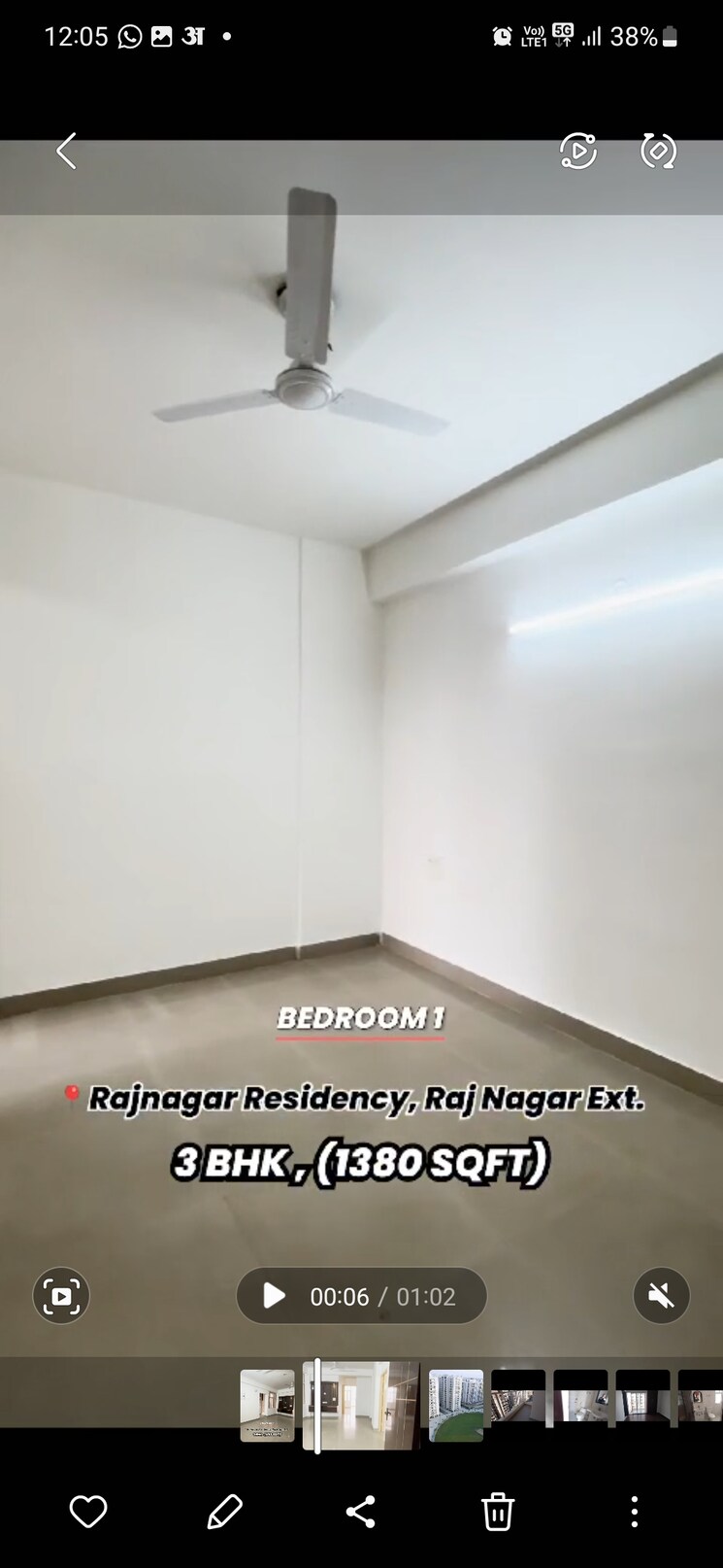 Room, mittal-rajnagar-residency 3 Bedroom 1380 Sq.Ft. Apartment In Raj Nagar Extension Ghaziabad 8330287