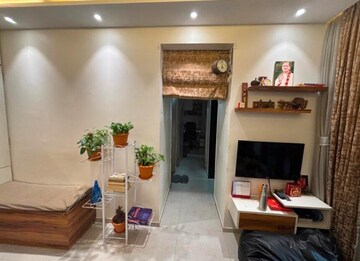 Living Room in 1 BHK Apartment at Sheth Vasant Oasis, Andheri East – for Rent
