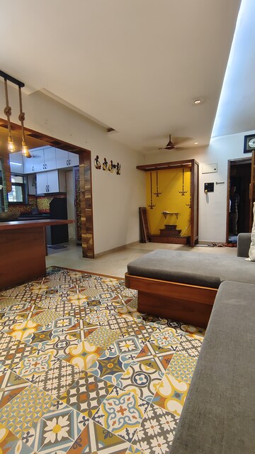 Living Room in 2 BHK Apartment at Prime CHS, Mulund East – for Rent