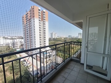 Balcony in 3 BHK Apartment at Prestige Misty Waters, Hebbal – for Rent