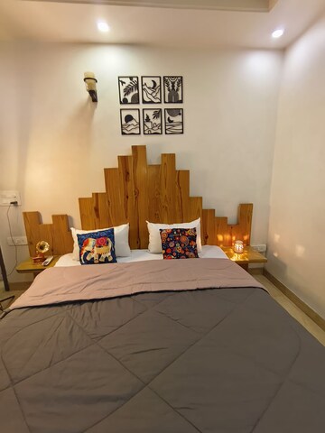 Bedroom in 2 BHK Builder Floor at Lajpat Nagar – for Rent