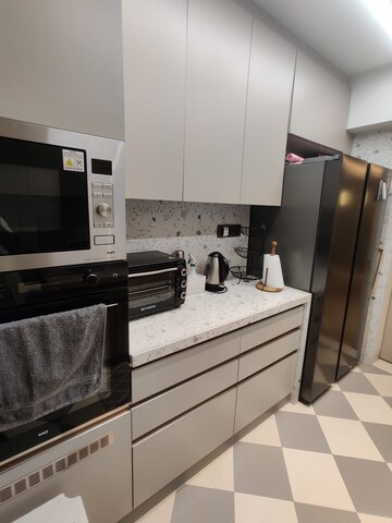 Kitchen in 2 BHK Apartment at White Rose, Bandra West – for Rent