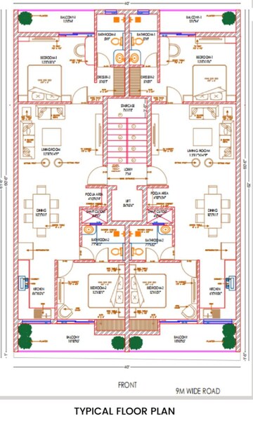 Floor Plan in 2 BHK Builder Floor at Sahastradhara Road – for Sale