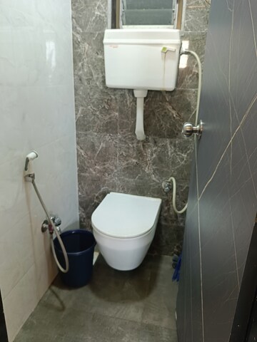Bathroom in 1 BHK Apartment at Marwadi Wadi Tower, Parel – for Rent