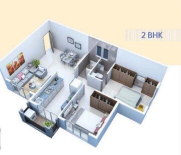 Floor Plan in 1 BHK Builder Floor at Dhruv Sansaaraa, Koyana Velhe – for Sale