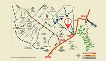 4 BHK Apartment – Map Location View at JP The Palace, Mira Road - for Sale